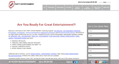 Desktop Screenshot of hotpartyentertainment.com